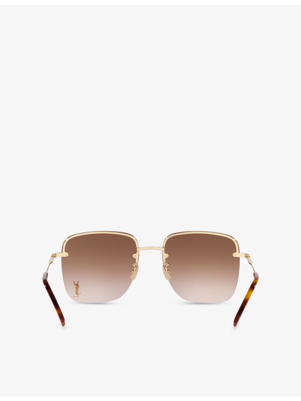 Saint Laurent SL312 M square metal sunglasses with gradient lenses - British product