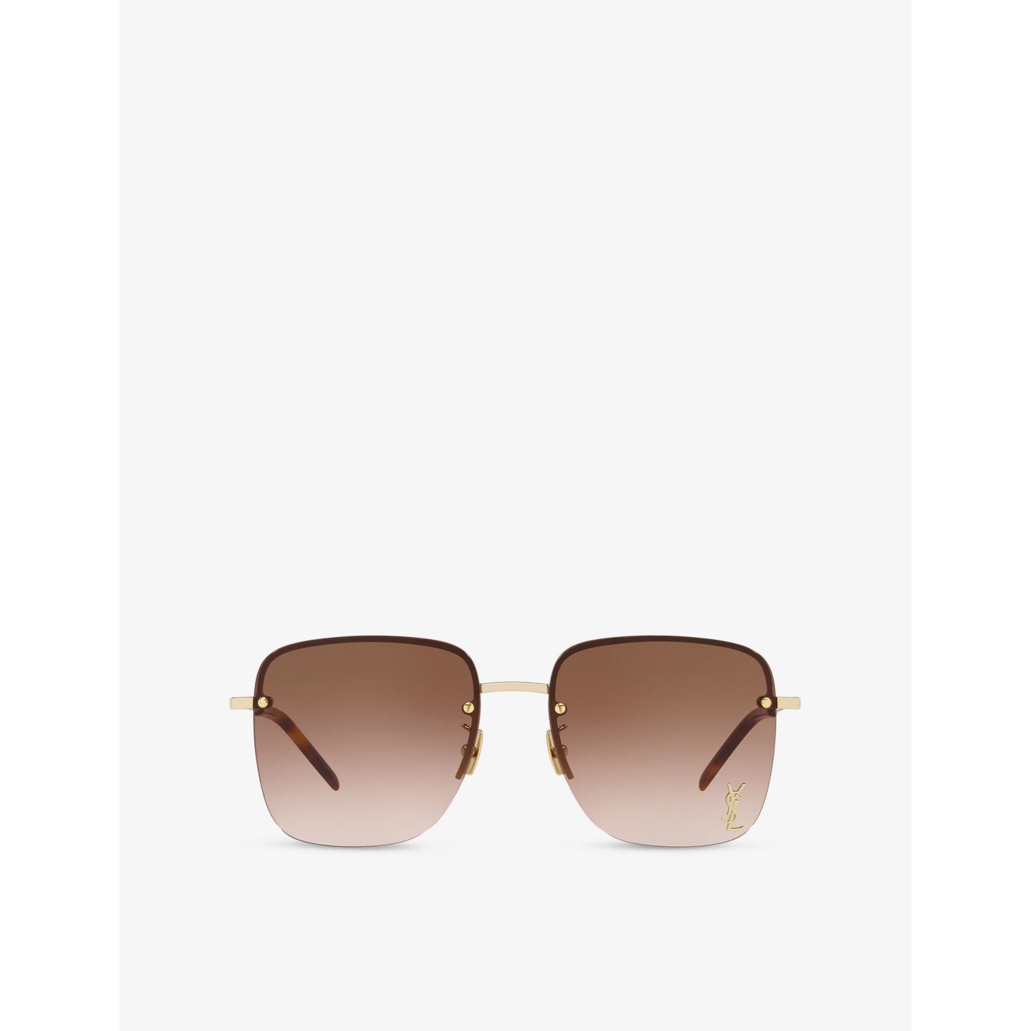 Saint Laurent SL312 M square metal sunglasses with gradient lenses - British product