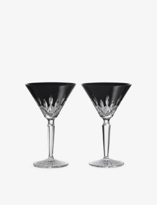 Waterford Lismore crystal martini glasses 220ml set of two - British product