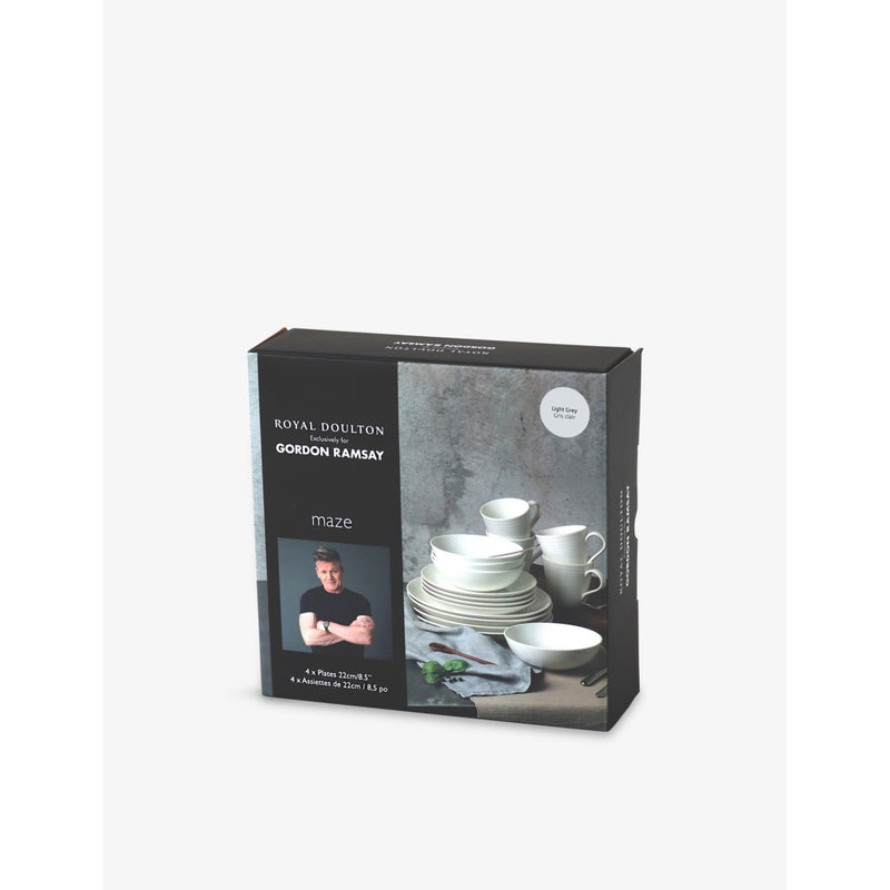 Gordon Ramsay Maze stoneware plates set of four 28cm (British brand)