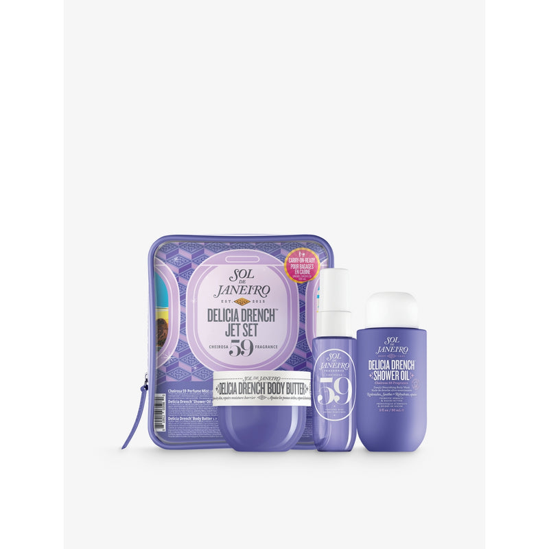 Sol de Janeiro Delícia Drench Jet Set body care trio, UK version