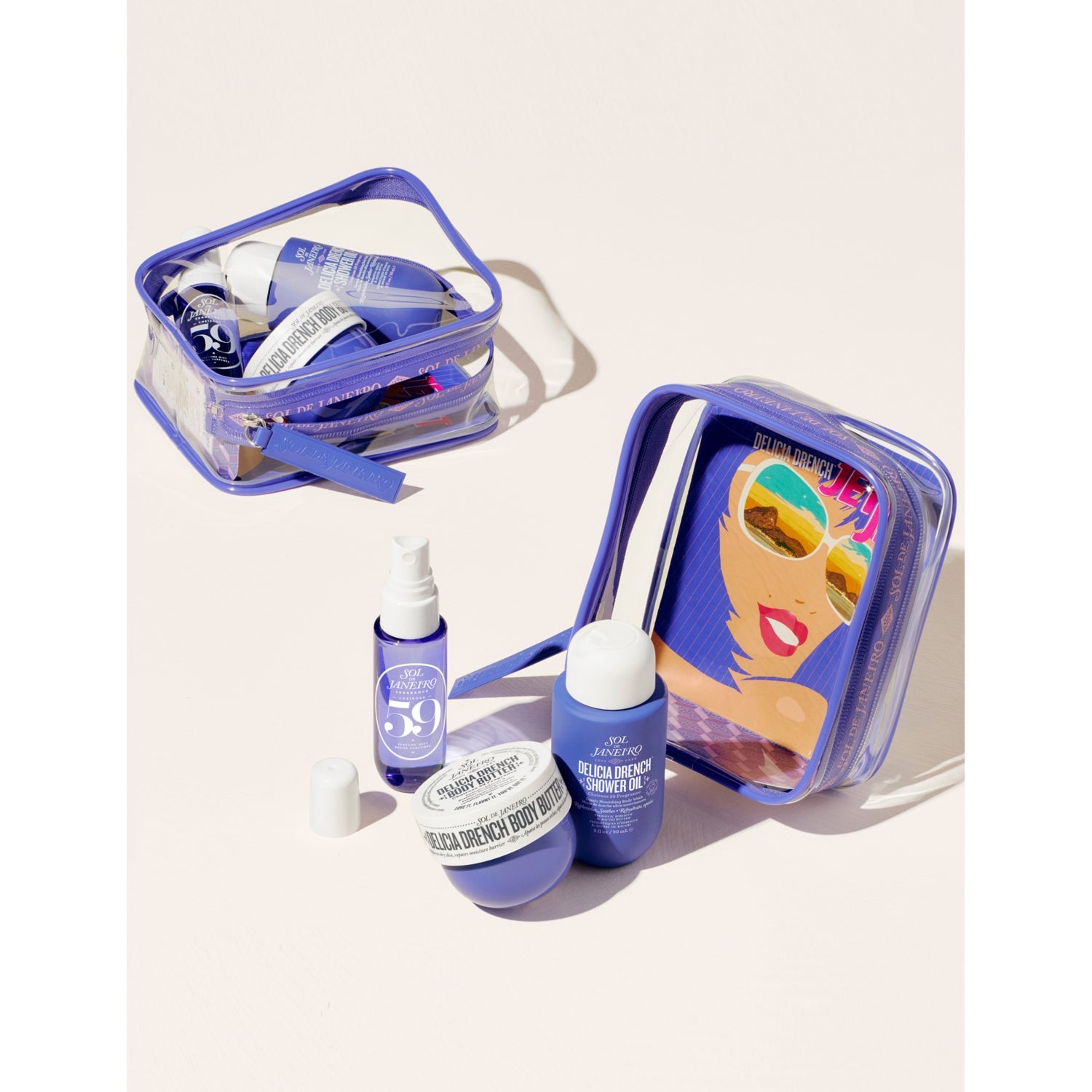 Sol de Janeiro Delícia Drench Jet Set body care trio, UK version