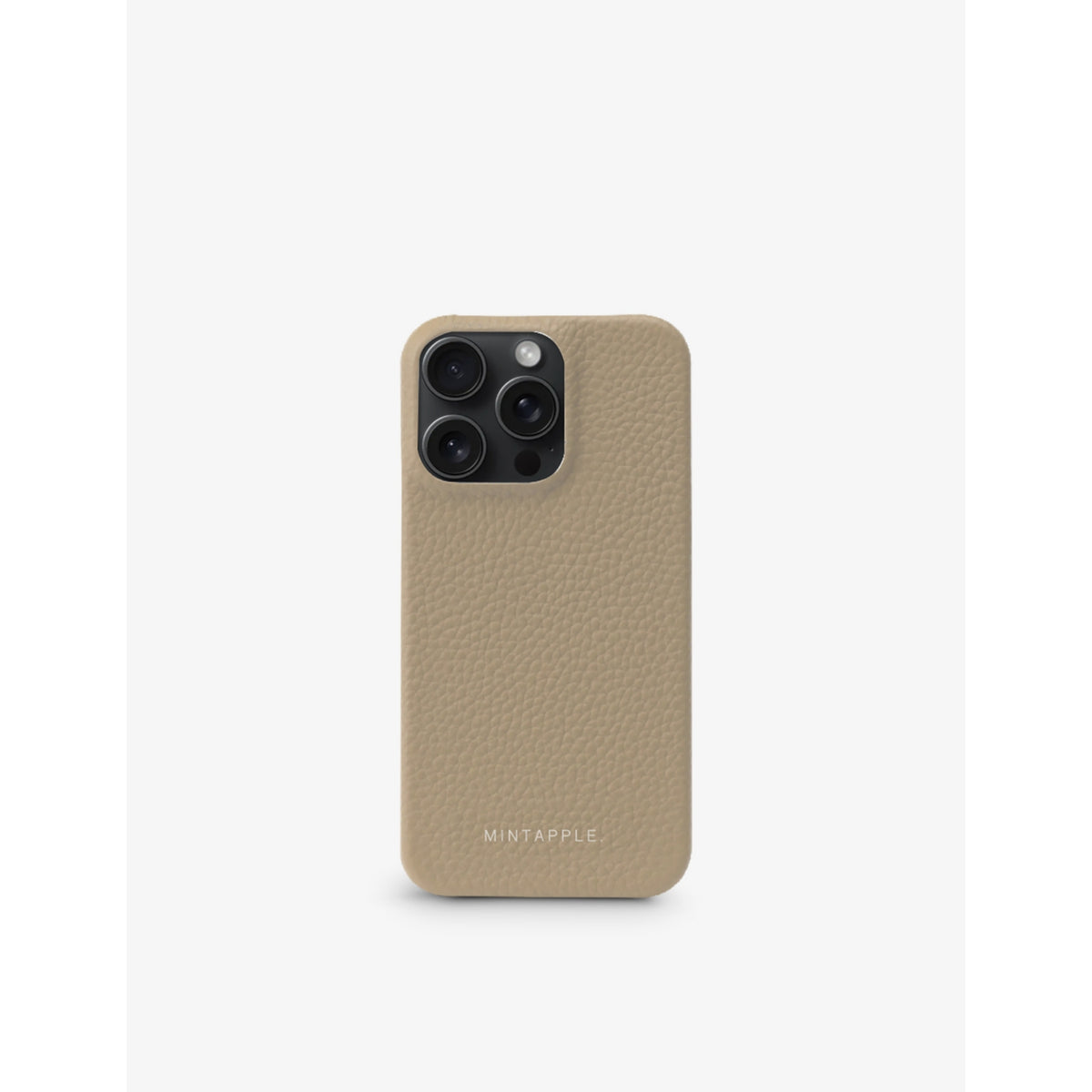 MINTAPPLE grained leather iPhone 16 Pro case, imported from the UK