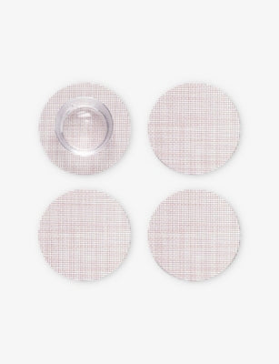 Chilewich Basketweave Mist woven coasters set of four, UK version