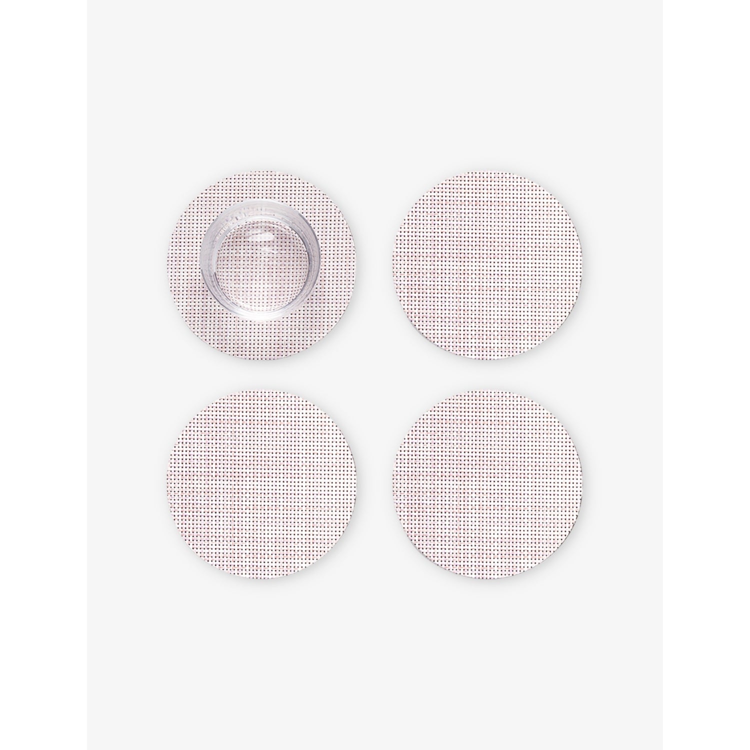 Chilewich Basketweave Mist woven coasters set of four, UK version