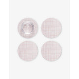 Chilewich Basketweave Mist woven coasters set of four, UK version