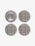 Chilewich Basketweave Mist Woven Coasters Set of Four 10cm