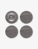 Chilewich Basketweave Mist Woven Coasters Set of Four 10cm