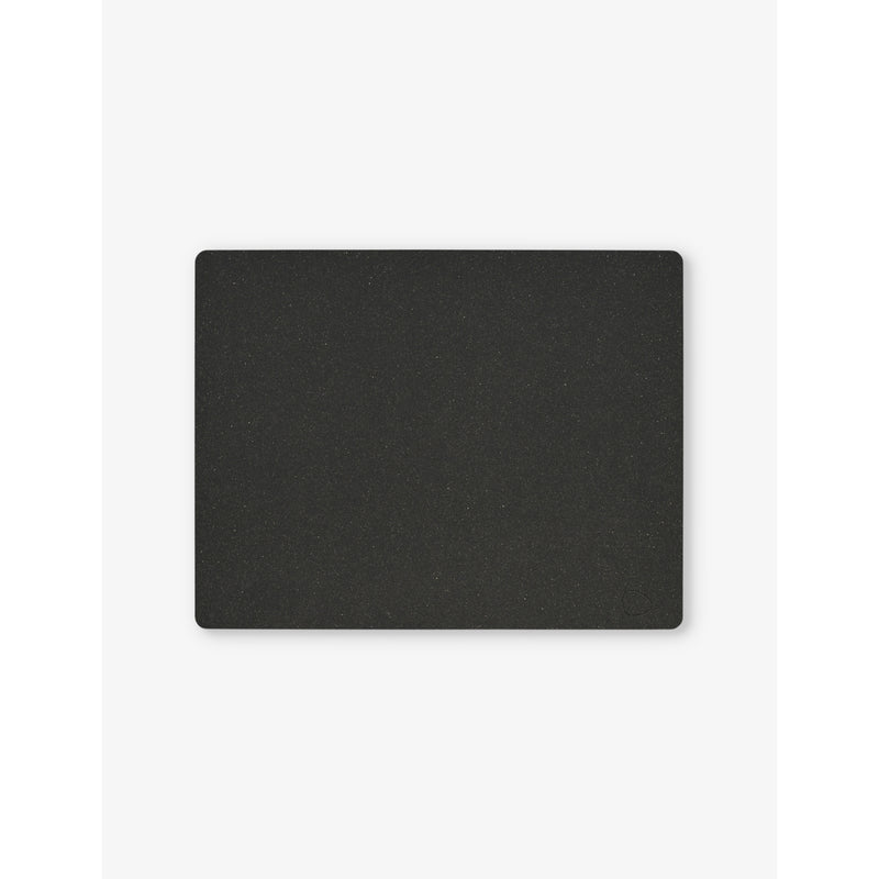 Nupo Flecked leather placemat 45cm x 35cm - ANTHRACITE