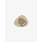 Nupo curved reversible leather coaster 13.5cm x 11cm, UK version