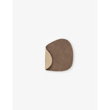 Nupo curved reversible leather coaster 13.5cm x 11cm, UK version