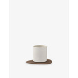Nupo curved reversible leather coaster 13.5cm x 11cm, UK version