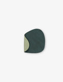 Nupo curved reversible leather coaster 13.5cm x 11cm, UK version