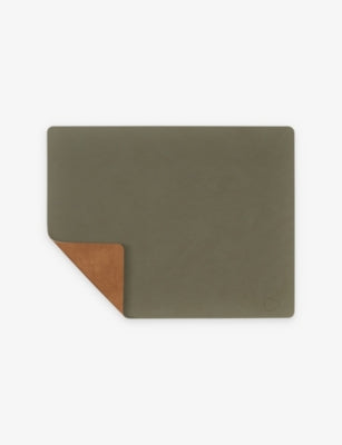 LIND DNA reversible leather table mat 35cm x 45cm, UK version