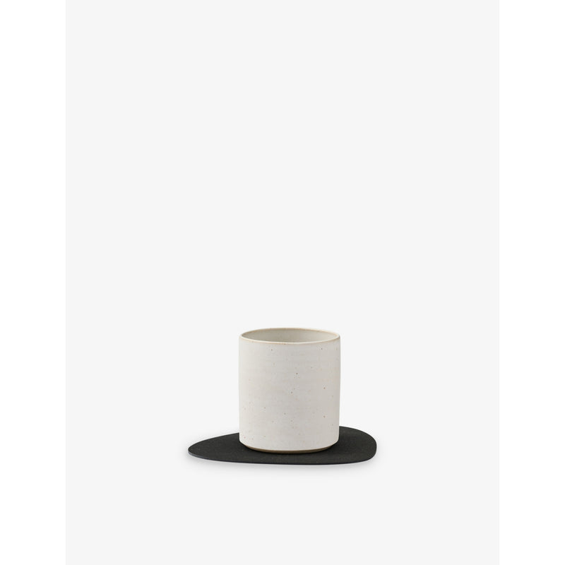 Lind DNA Nupo flecked leather coaster 13.5cm x 11cm - British product