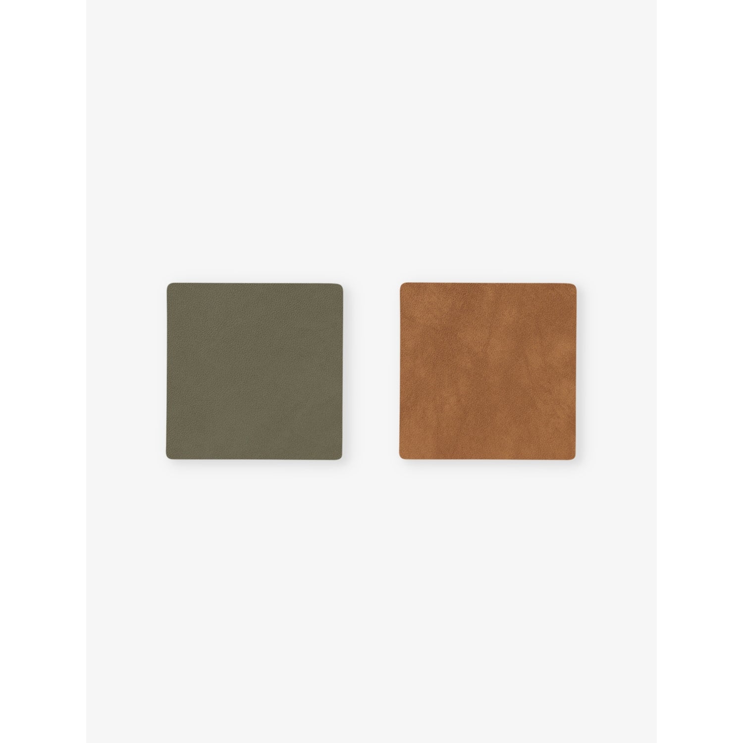 Lind Dna Nupo Double reversible leather coaster 10cm x 10cm
