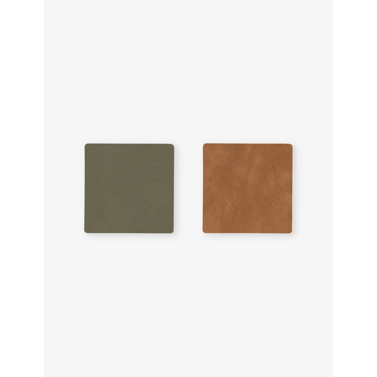 Lind Dna Nupo Double reversible leather coaster 10cm x 10cm