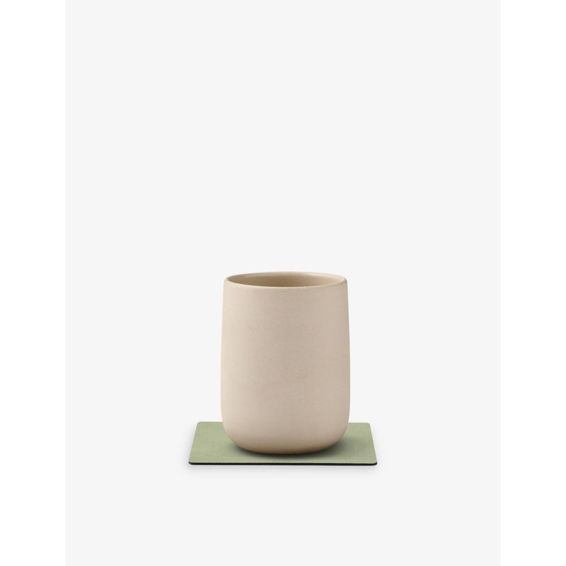 Lind DNA reversible Nupo Double leather coaster 10cm x 10cm (British brand)