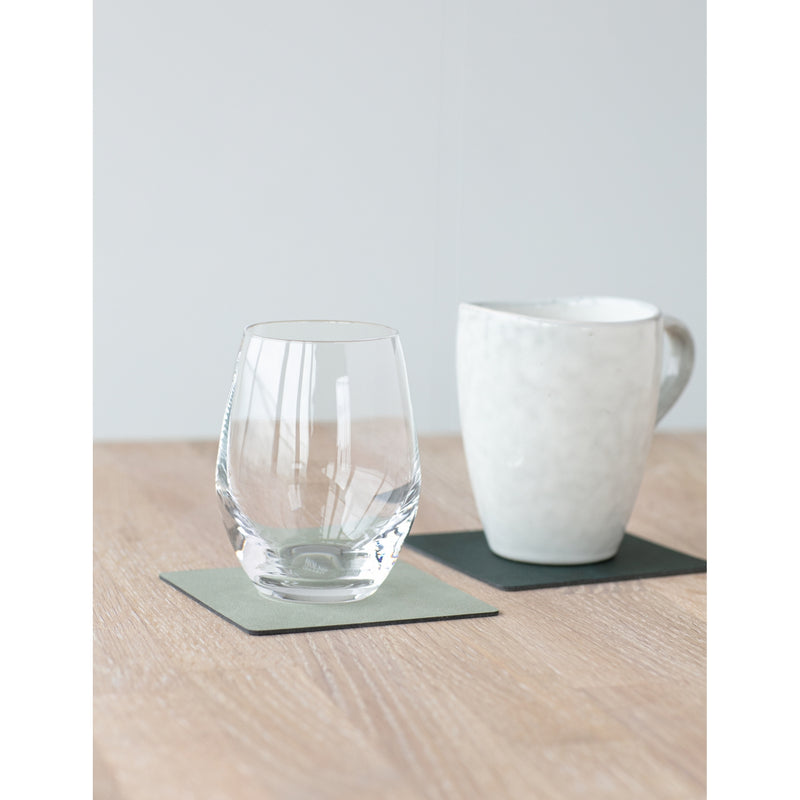 Lind DNA reversible Nupo Double leather coaster 10cm x 10cm (British brand)