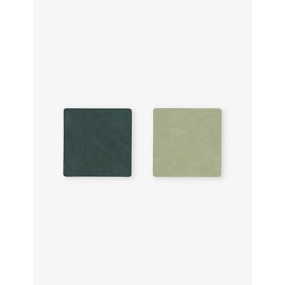 selfridges Lind DNA Nupo Double Reversible Leather Coaster 10cm x 10cm- Buy online at McGrocer