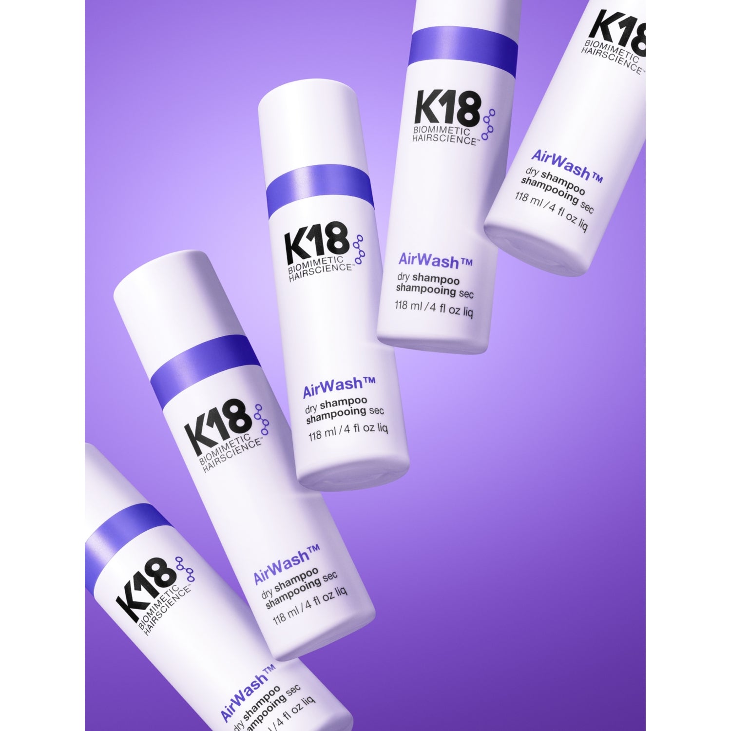 K18 AirWash dry shampoo 118ml (British brand)