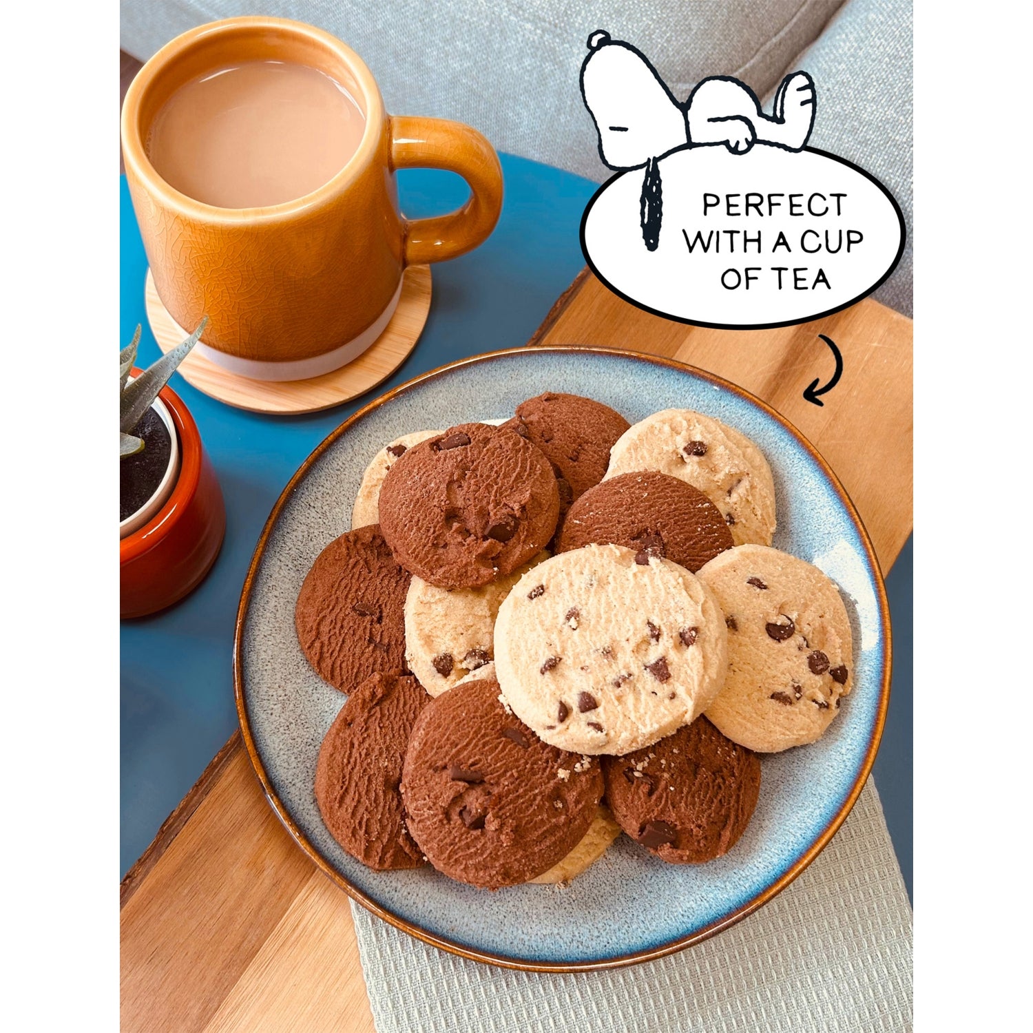 Snoopy chocolate chip and orange chunk cookies 300g (British brand)
