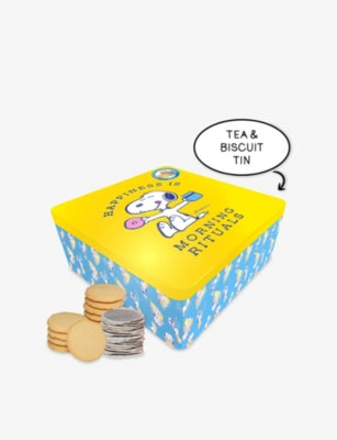 Snoopy gift tin with shortbread and tea 270g, imported from the UK