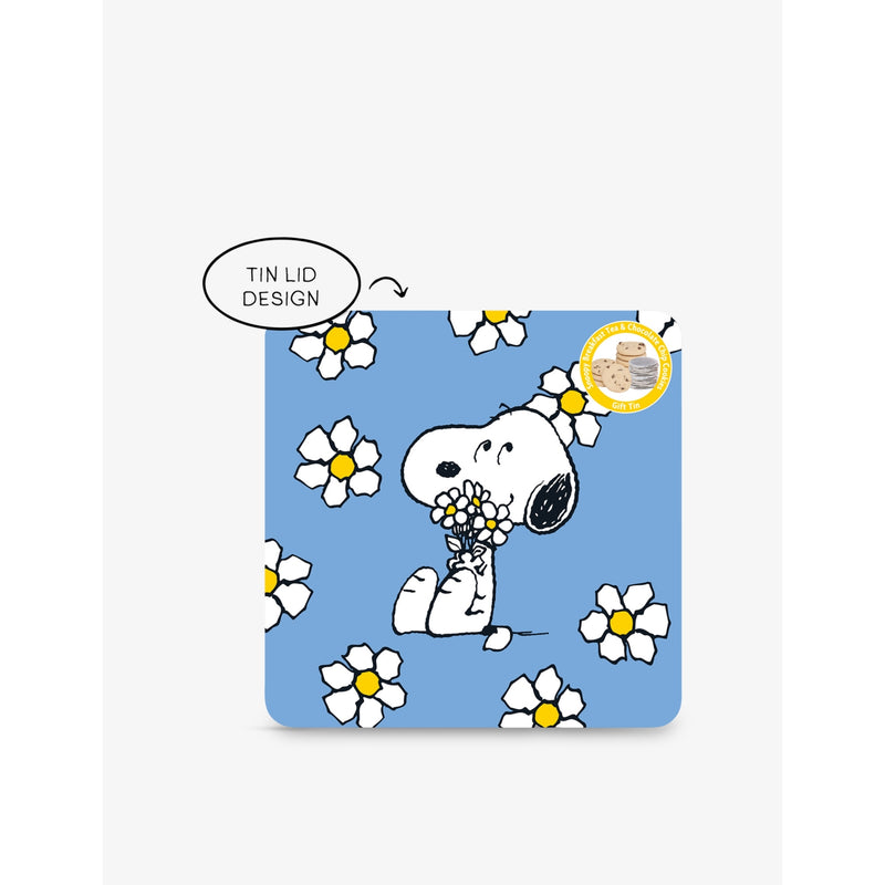Snoopy chocolate chip cookies and breakfast tea tin 270g, UK version