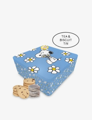 Snoopy chocolate chip cookies and breakfast tea tin 270g, UK version