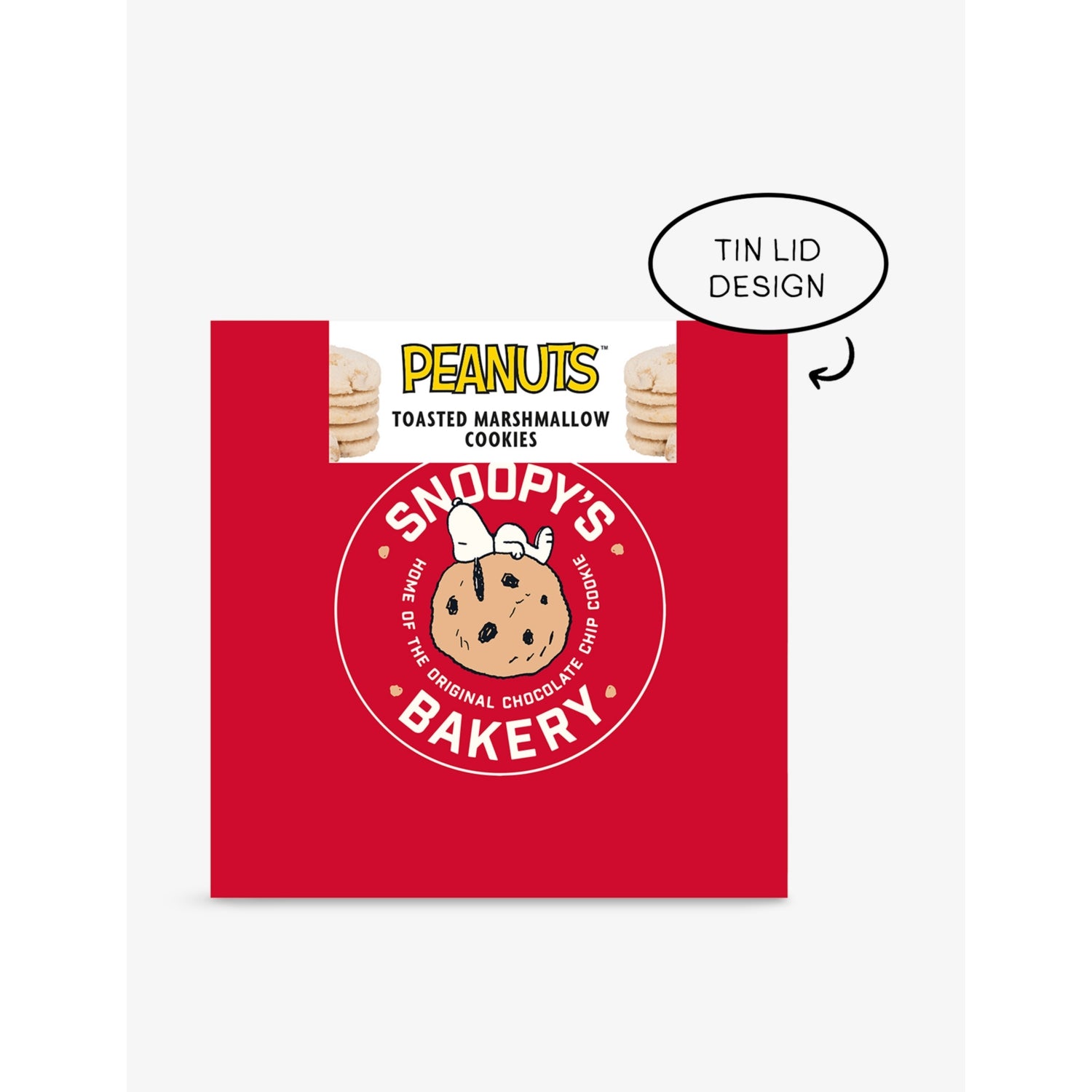 Snoopy & Friends toasted marshmallow cookies tin 150g (British brand)