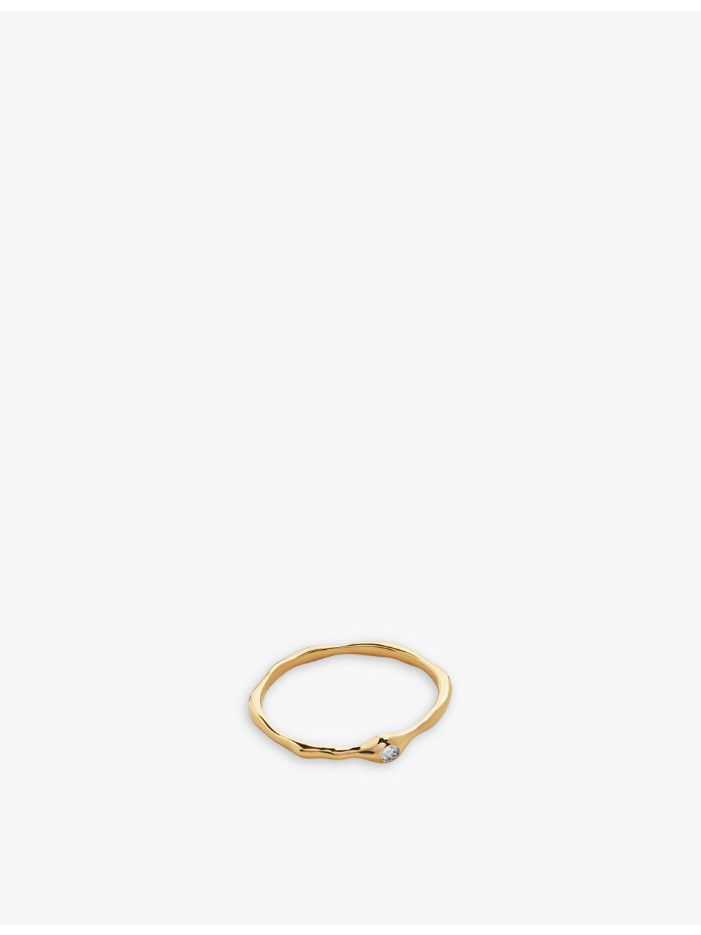 Monica Vinader Siren Mini ring gold vermeil lab-grown diamond - British product