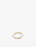 Monica Vinader Siren Mini 18ct Yellow Gold-Plated Vermeil Sterling Silver and 0.006ct Lab-Grown Diamond Ring