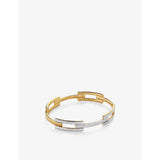 Monica Vinader yellow gold vermeil diamond bangle, UK version