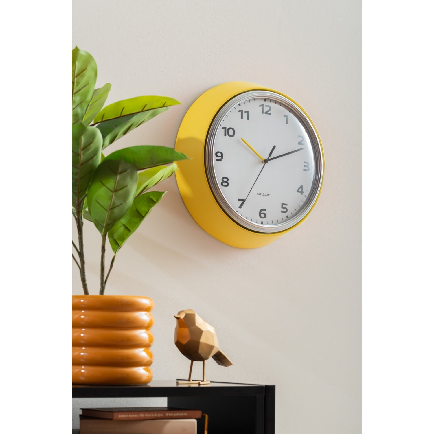 Karlsson modern retro wall clock 34cm, imported from the UK