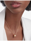 Bulgari B.zero1 18ct rose gold diamond pendant necklace (British brand)