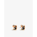 Bulgari B.zero1 18ct rose-gold and black-ceramic earrings, UK version