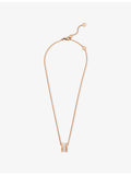 Bulgari B.zero1 rose-gold white-ceramic pendant necklace (British brand)