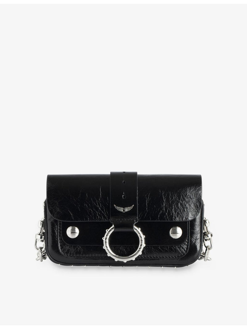 Zadig&Voltaire Kate leather wallet bag with chain strap, UK version