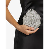 DUNE metal clutch with diamante flower design, imported from the UK