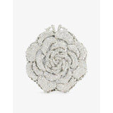 DUNE metal clutch with diamante flower design, imported from the UK