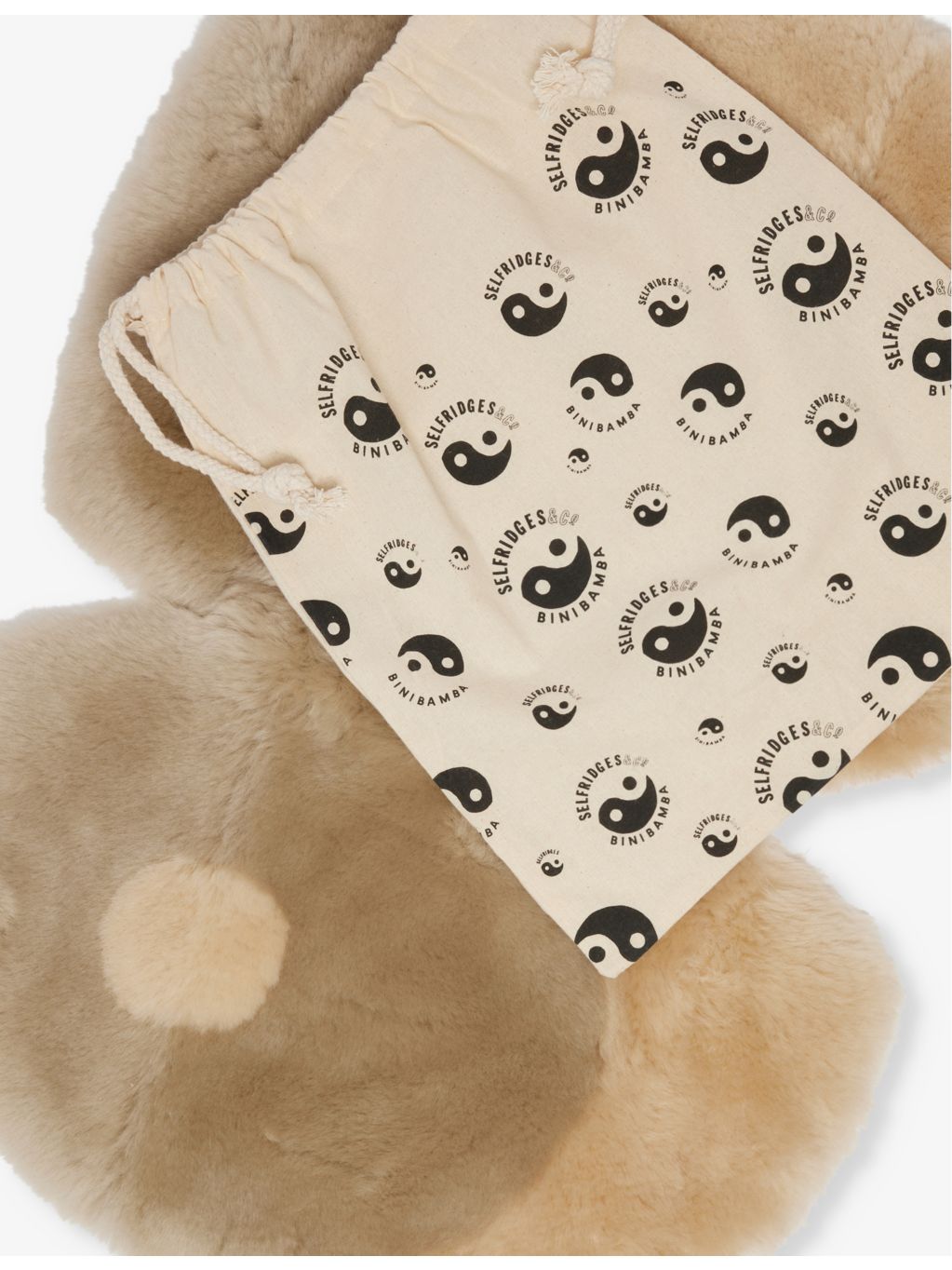 BINIBAMBA Yin Yang shearling pram liner, UK version
