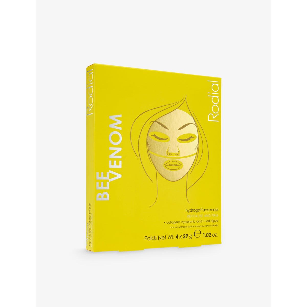 Rodial Bee Venom Hydrogel face masks box of 4 (British brand)