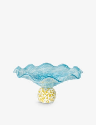 selfridges Laetitia Rouget Lola Blue Glass Soucoupe- Buy online at McGrocer