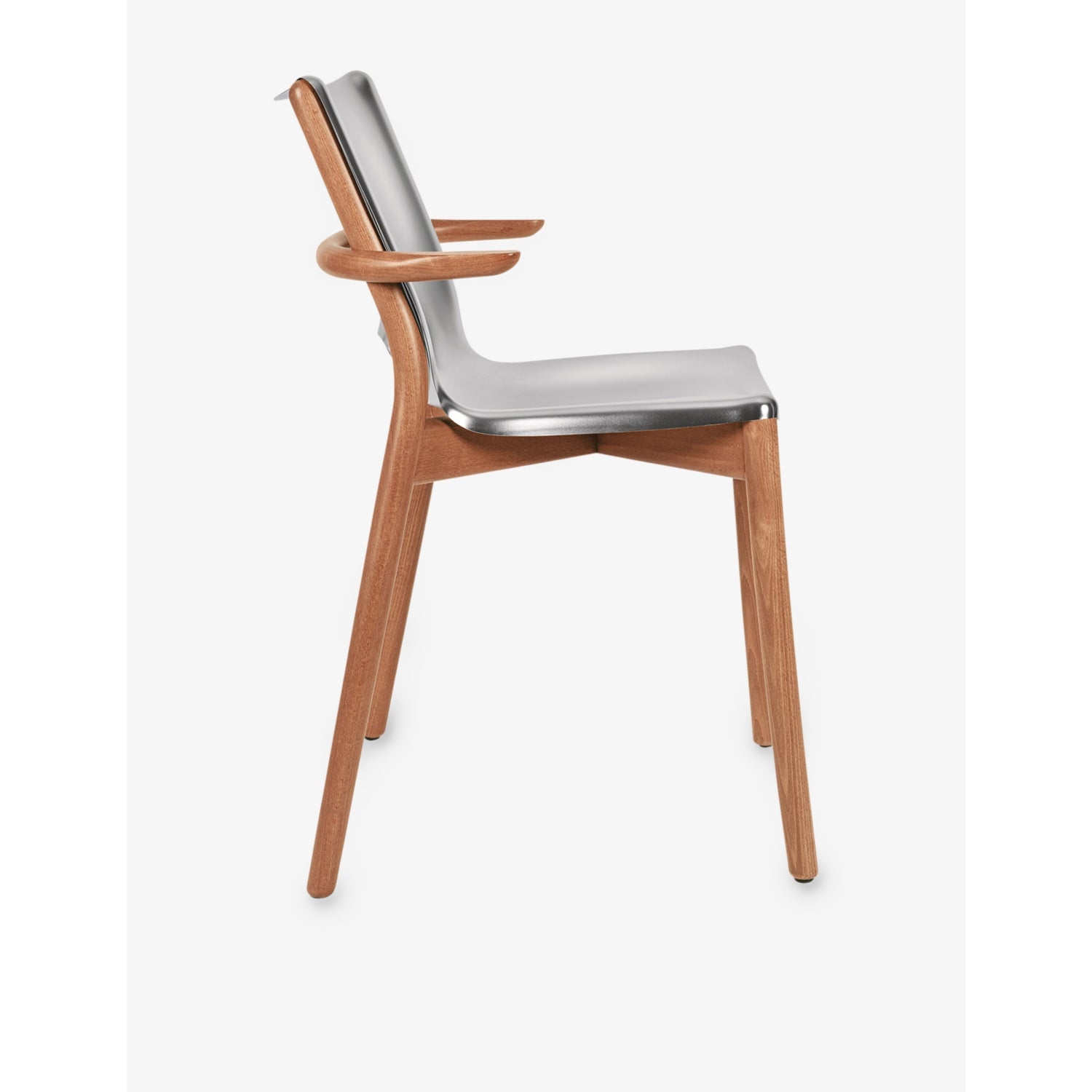 Alessi Poêle armchair in steel and beech wood - British product