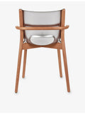 Alessi Poêle armchair in steel and beech wood - British product
