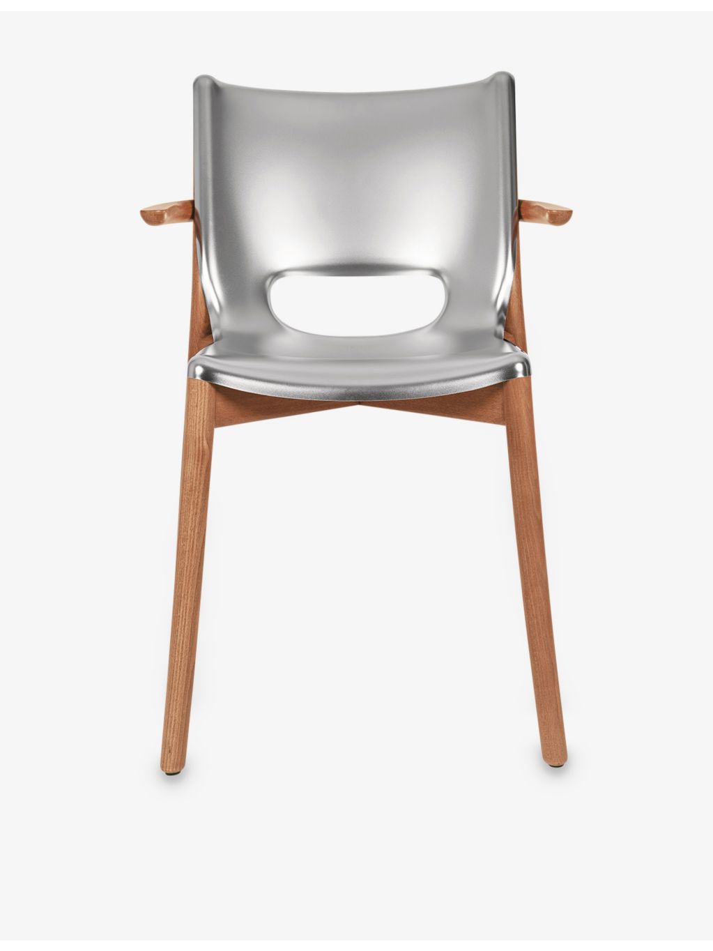 Alessi Poêle armchair in steel and beech wood - British product