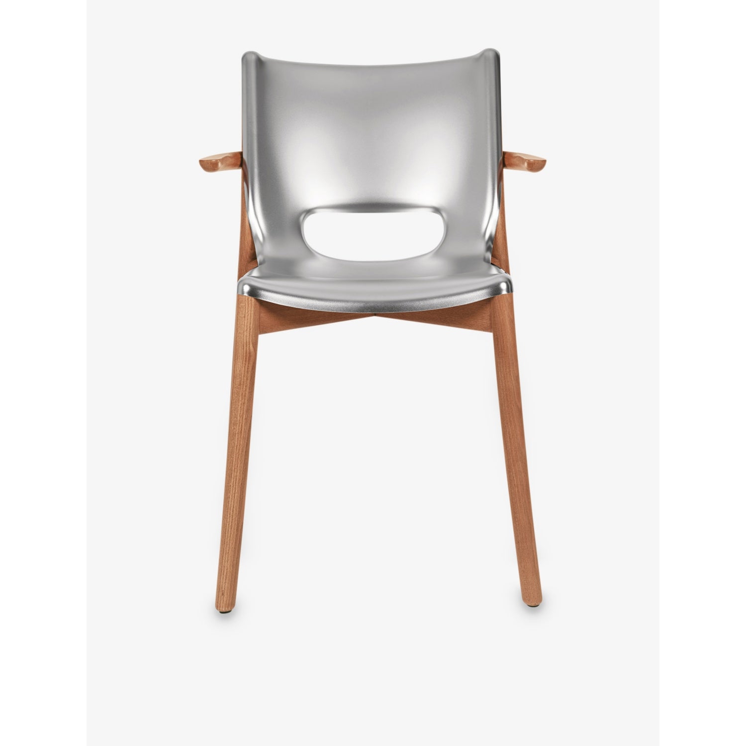 Alessi Poêle armchair in steel and beech wood - British product