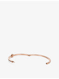 Tiffany T 18ct rose gold diamond bangle 0.31ct (British brand)