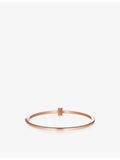 Tiffany T 18ct rose gold diamond bangle 0.31ct (British brand)