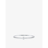 Tiffany T 18ct white-gold and 0.31ct brilliant-cut diamond bangle - S